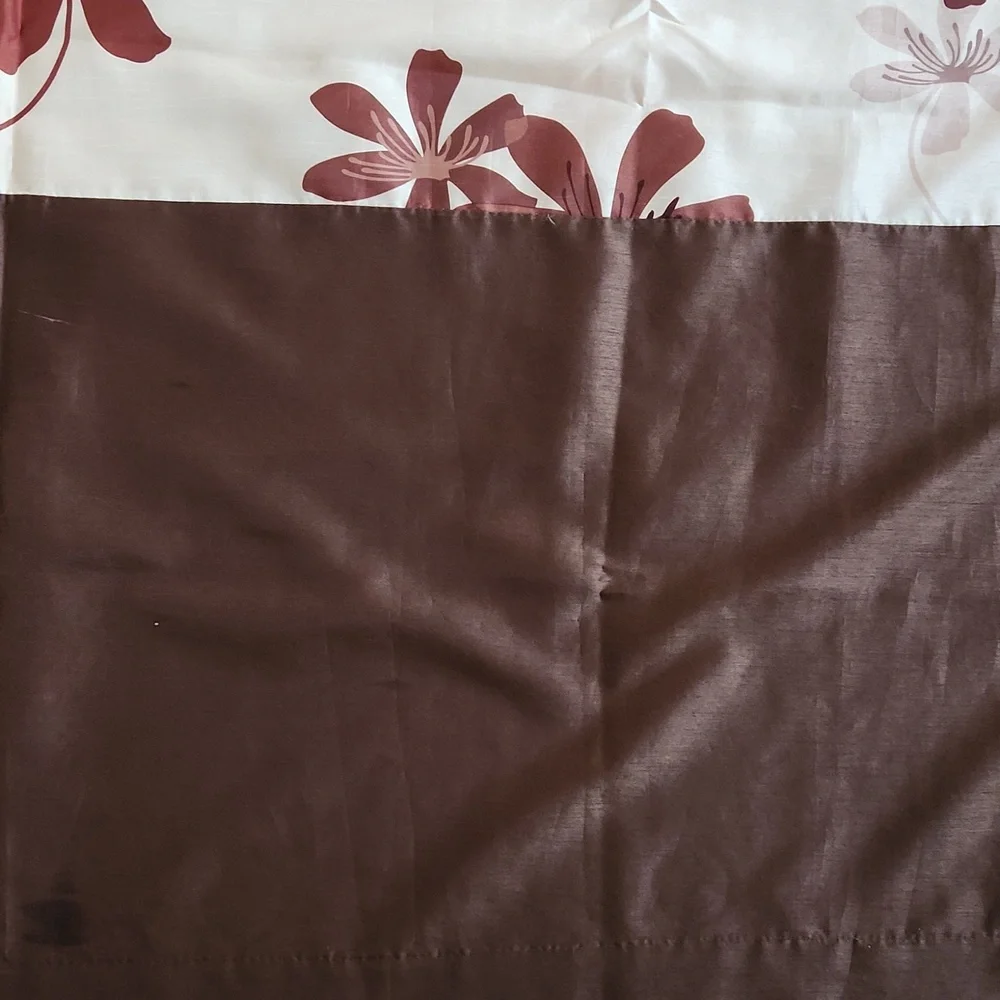 Beautiful flower print curtains